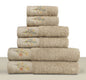 CORDELLA Collection 100% Turkish Cotton Bath Towels, 6 piece Bundle, Beige.