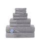 100% Turkish Cotton Bath Towels, 8 Piece Bundle, Gray.