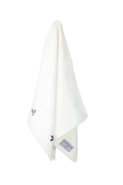 HAND EMBROIDERED Collection 100% Turkish Cotton Bath Towels, 8 piece Bundle, White.